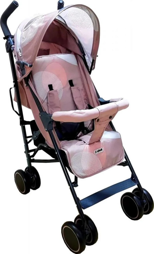 Carucior sport tip umbrela Baby Care™ PRO 803B , Spatar reglabil in 7 trepte, Pozitie somn, Amortizoare, Frana picior,Pliabil , Beige cu Imprimeu