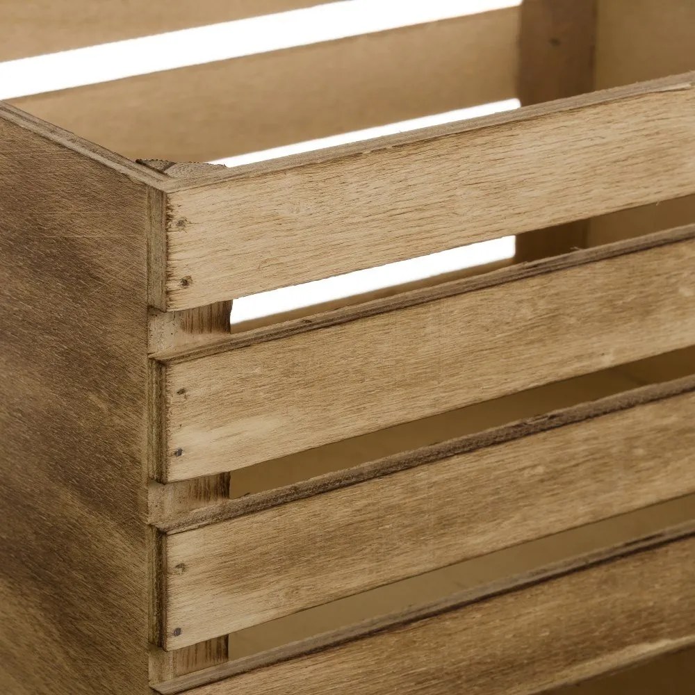 Cutii de depozitare în culoare naturală 3 buc. 31x23x15 cm – Casa Selección