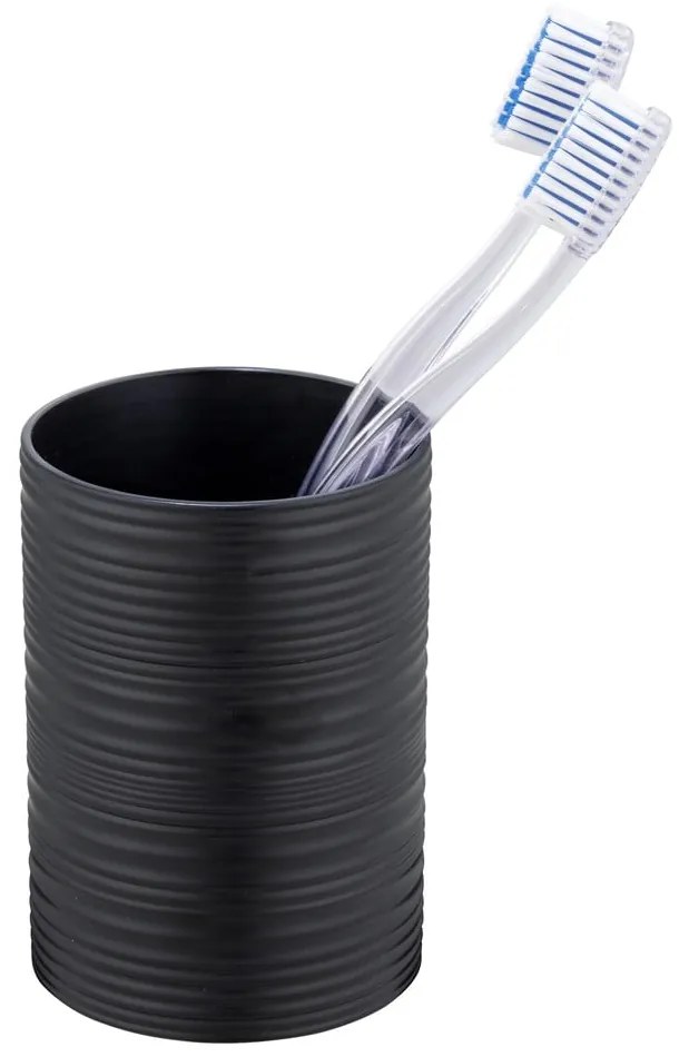 Suport pentru periuța de dinți negru din plastic Lyon – Allstar