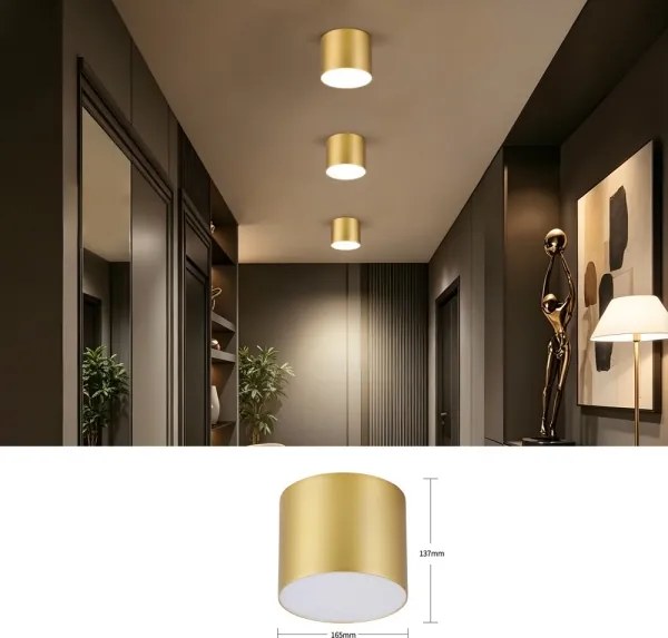 Immax NEO 07318L - Plafonieră LED dimabilă RONDATE 32W/230V 16,5 cm Wi-Fi Tuya aurie