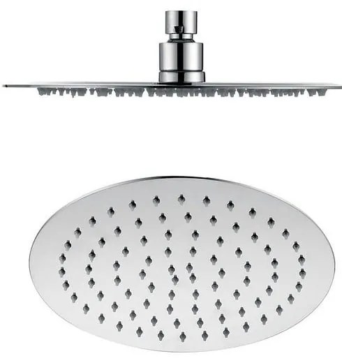 Cap de duș argintiu lucios din oțel inoxidabil ø 25 cm Slim – Sapho