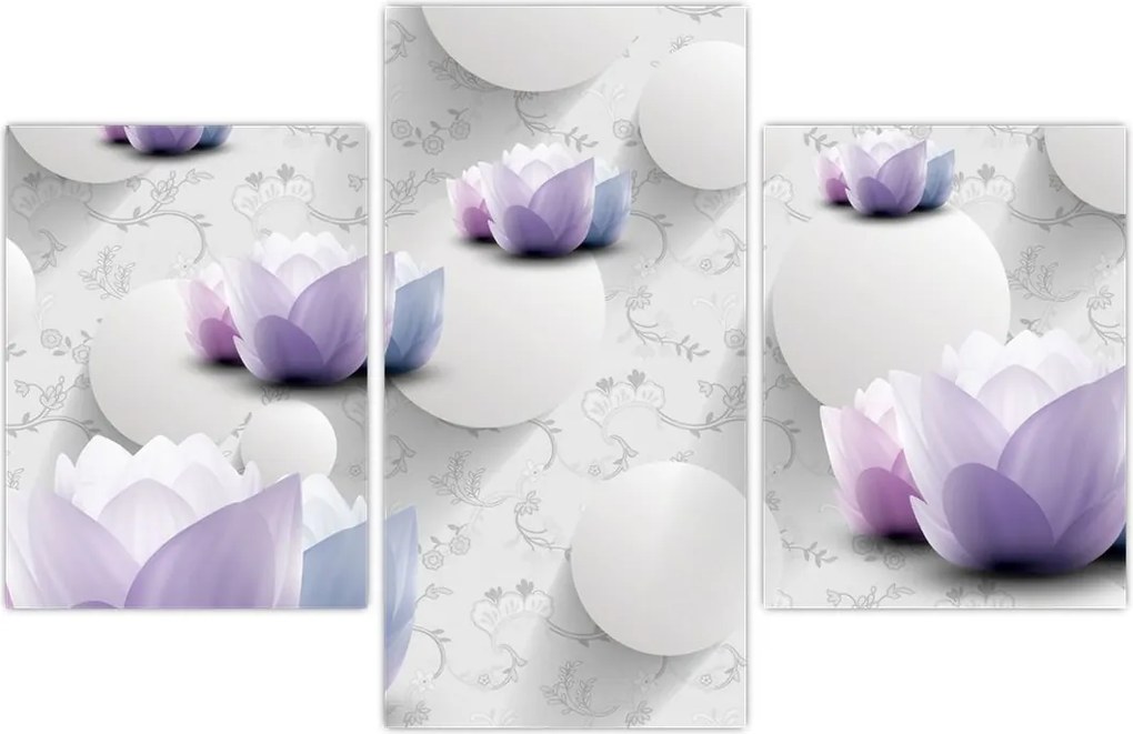 Tablou cu flori (90x60 cm)