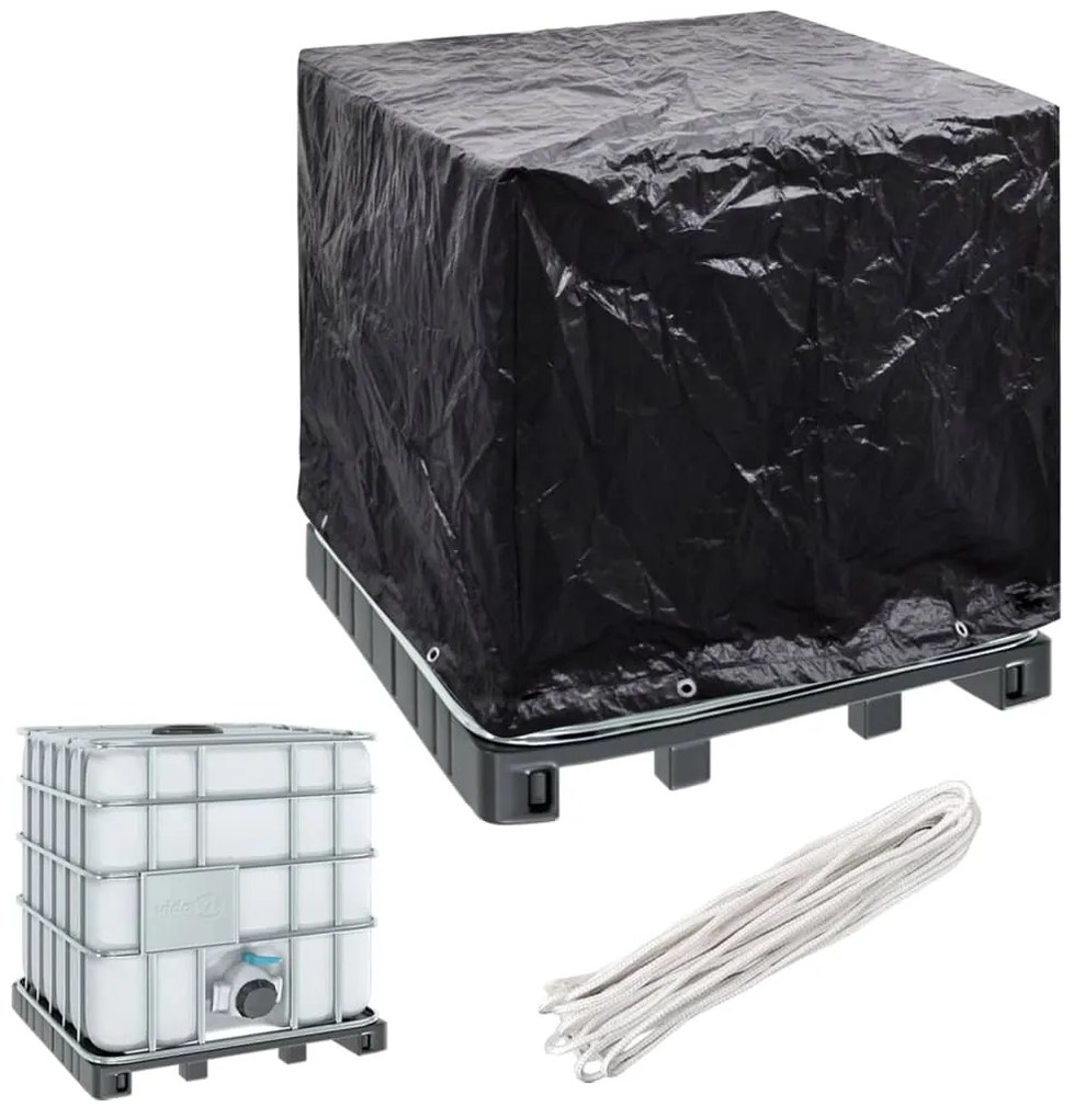 vidaXL Husă pentru container IBC cu 8 ocheți, 116x100x120 cm