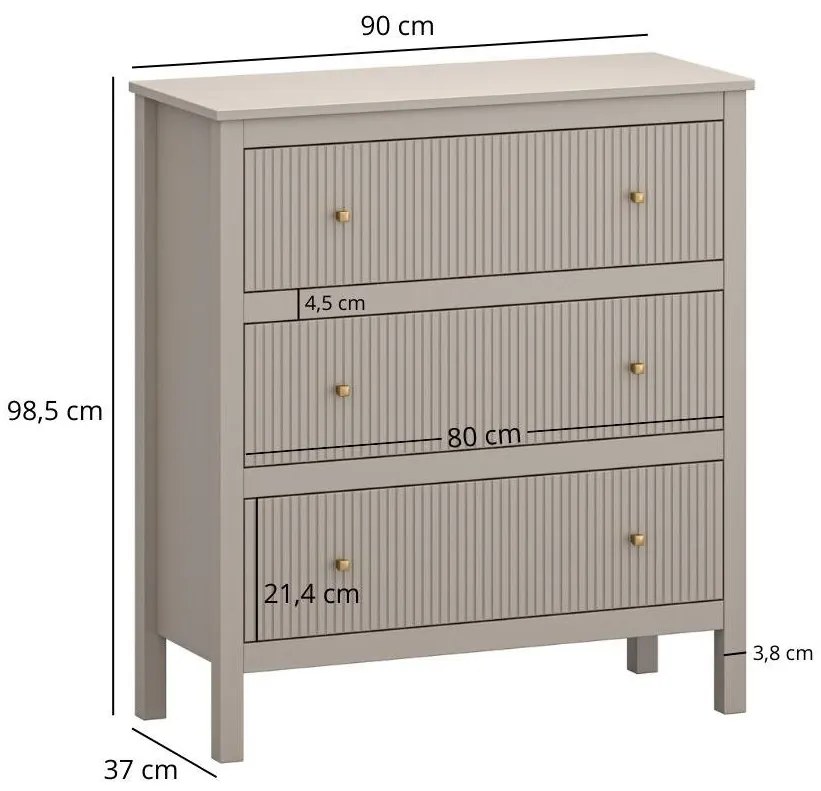 Comodă Karankas 2 (taupe) . 1116955
