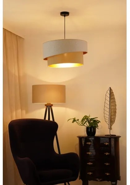 Lustră pe cablu Brilagi VEGAS SHINE 1xE27/15W/230V d. 50 cm crem/bej