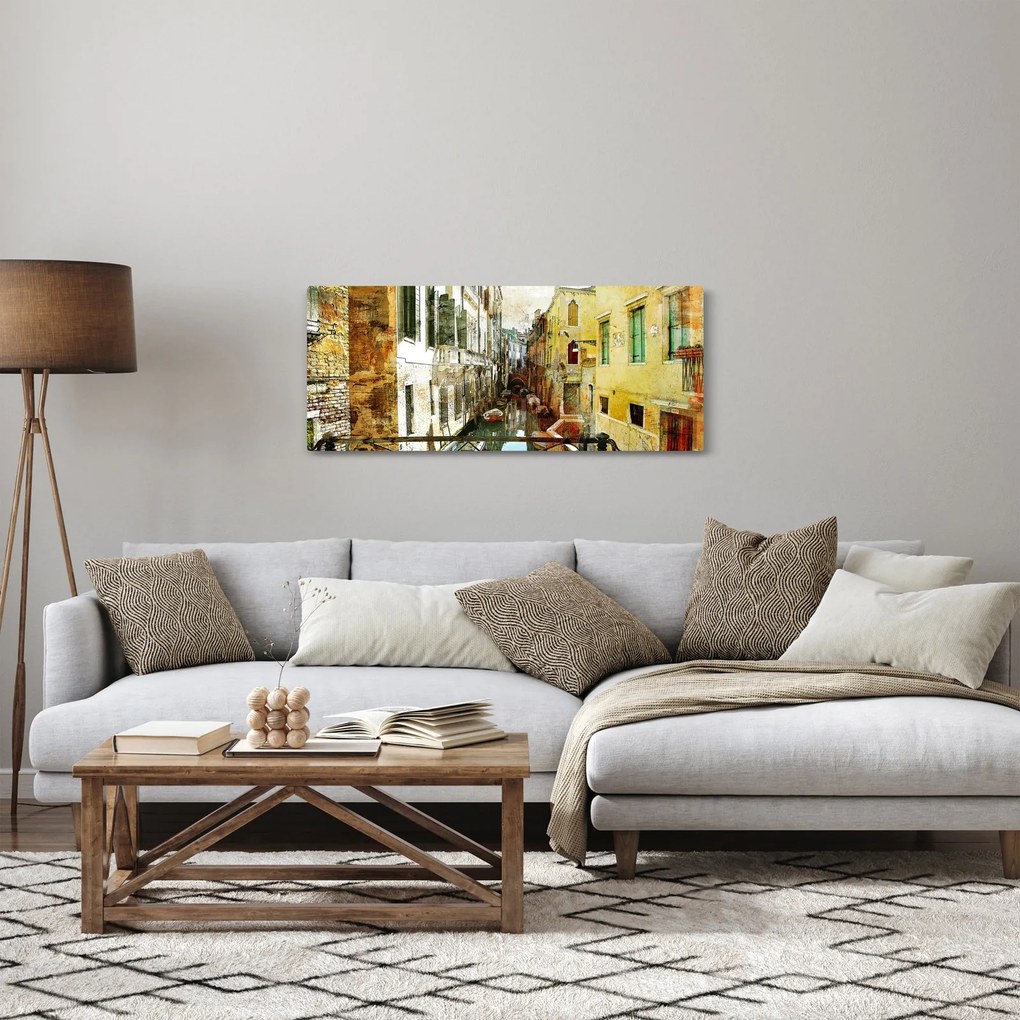 Tablou - Strada din Veneția (120x50 cm)
