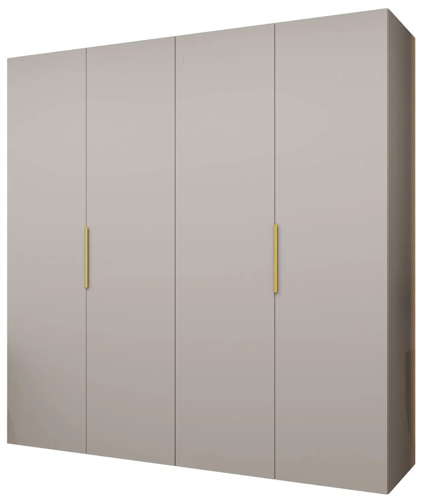 Dulap de haine 200 cm Mirabella 1 (Cașmir + Auriu). 1126368