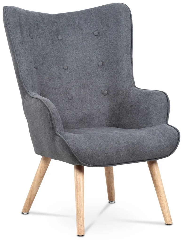 Fotoliu cu taburet GREY2, gri