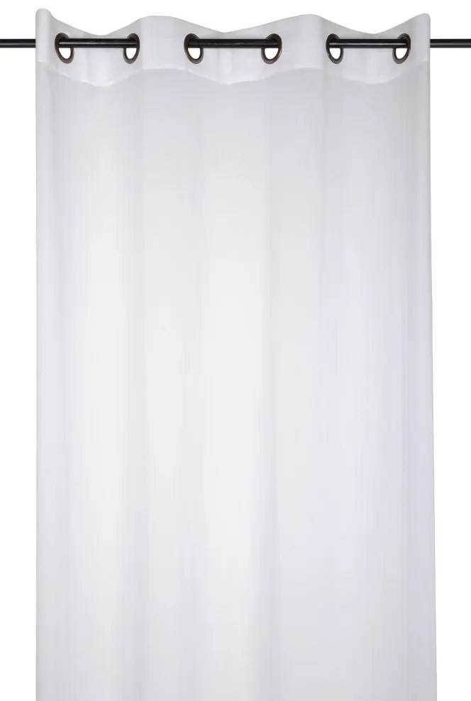 Perdea bumbac alba Aube Blanc 140x260 cm