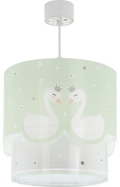 Lustră pentru copii SWEET LOVE 1xE27/60W/230V verde Dalber 61712H