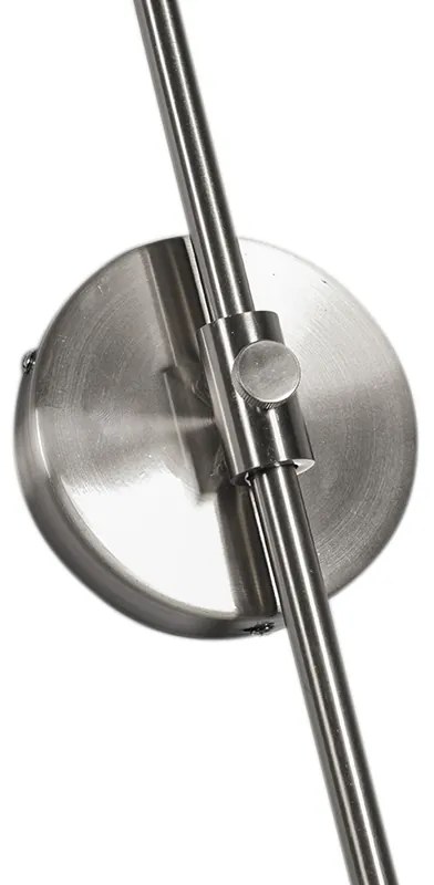 Lampa de perete moderna din otel fara abajur - Boog