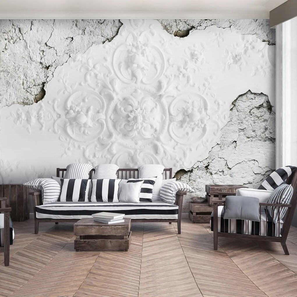 Fototapet - Relief pe perete risipit (152,5x104 cm)