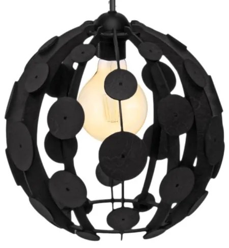 Lustră pe cablu GAIA 3xE27/60W/230V negru/maro