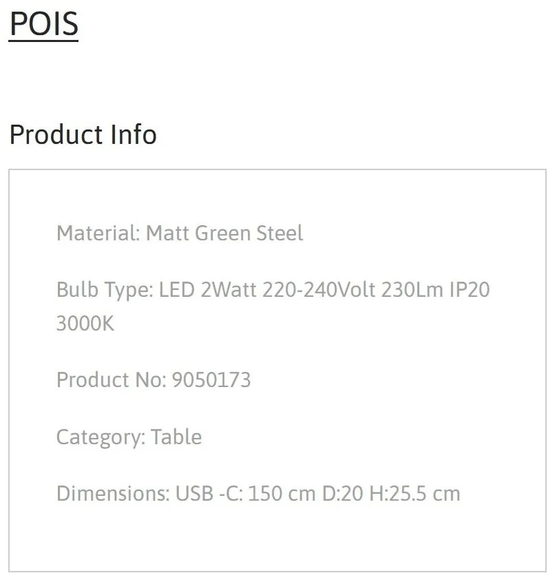 Veioza LED design decorativ POIS verde, NVL-9050173