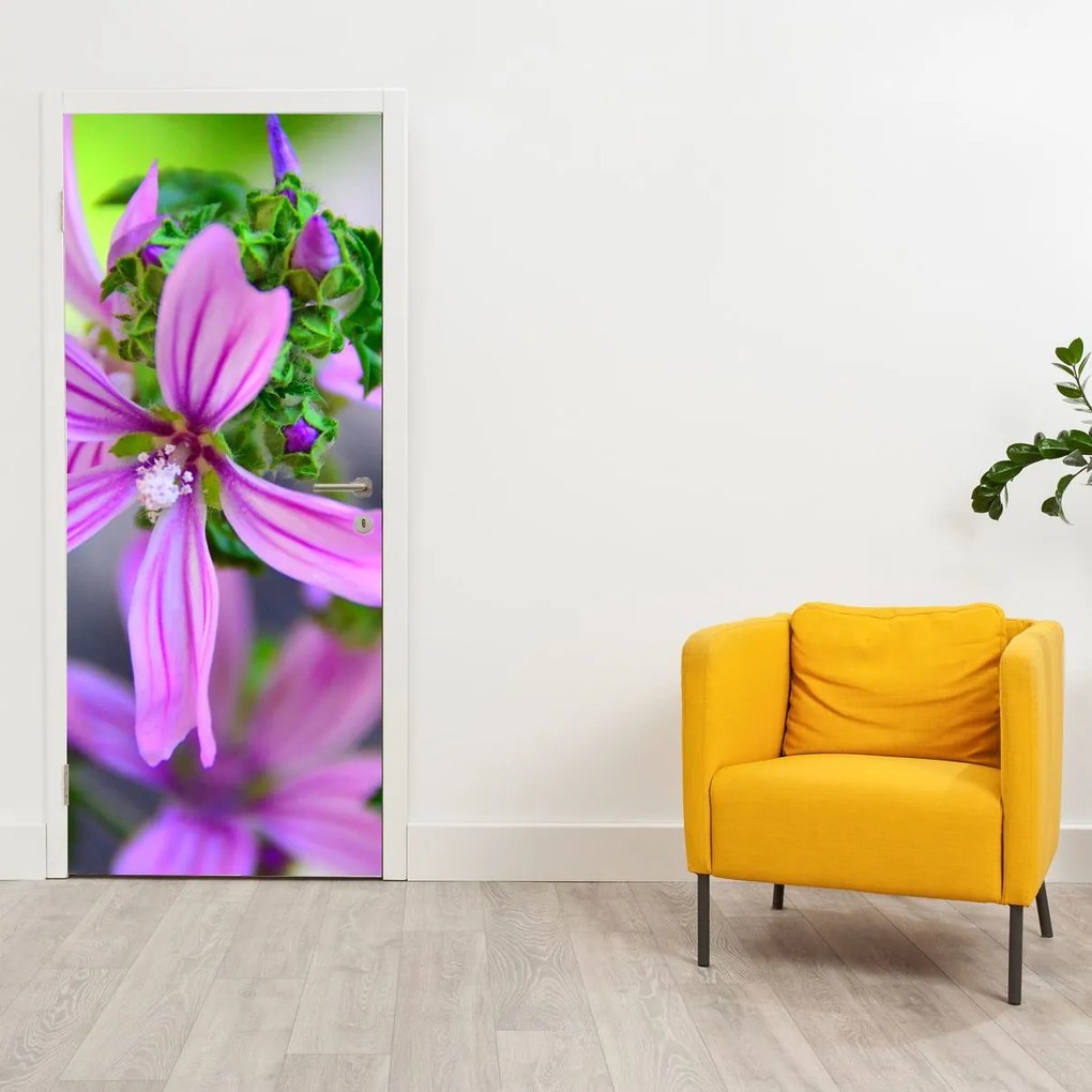 Fototapet pentru ușă - Floare în prim plan (95x205cm)