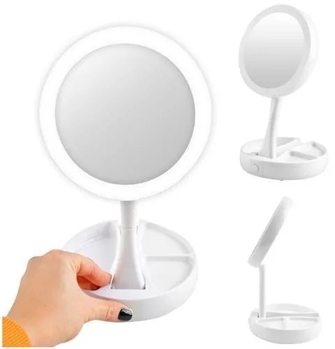 ShopJK LED OGLINDĂ ROTATIVĂ MAKE-UP 360°