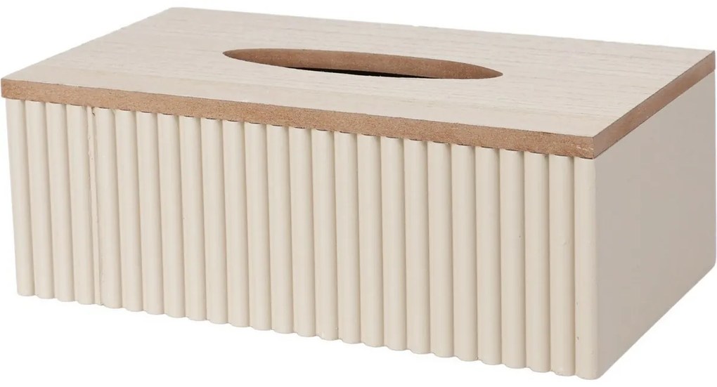 Cutie pentru șervețele Stripes bej, 25 x 13,5 x 9 cm