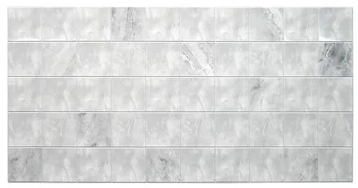 PANOU DECORATIV, PVC, MODEL MARMURA, GRI, 96X48.5 CM