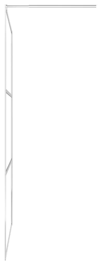 Paravan de dus walk-in, 80 x 195 cm, sticla ESG mata Argintiu, 80 x 195 cm, Mat