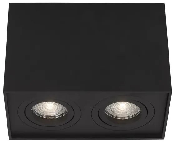Corp aplicat cu 2 spoturi directionabile RENDE negru NVL-820603