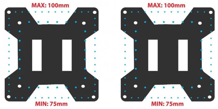 Suport monitor Esperanza ERW020, 17"-27", Pentru 2 monitoare, Mecanism cu arc, VESA 75/100 mm, Pana la 6 kg per brat, Negru