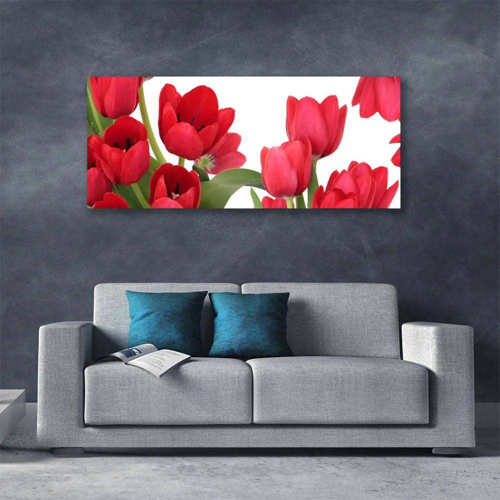 Tablou pe panza canvas Lalele Floral Red