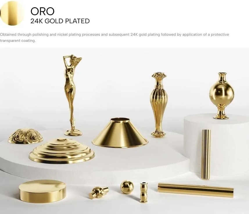 Aplica de perete stil clasic italian din alama Giglio