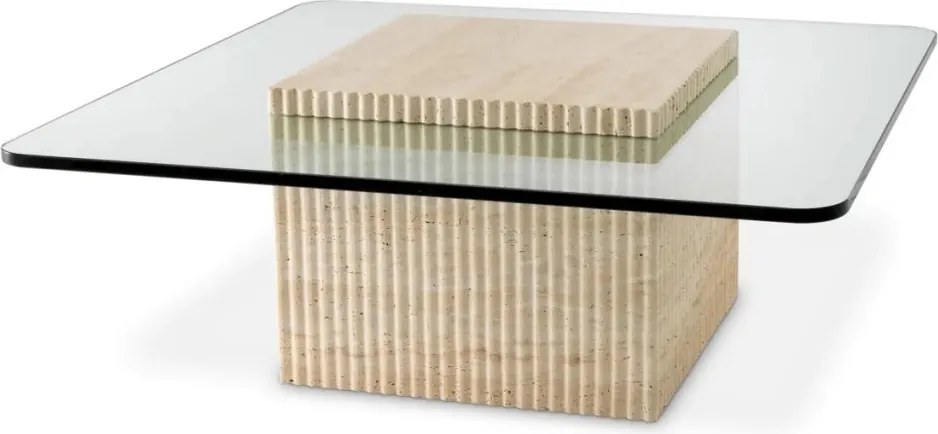 Masuta LUX realizata manual din travertin Brindisi