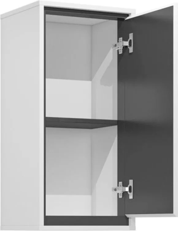 Dulap lemn masiv baie Irvella, 35 × 72 × 30 cm - Crem