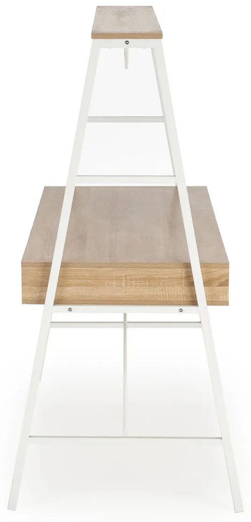 Masa de birou B48 stejar sonoma/alb L139 cm