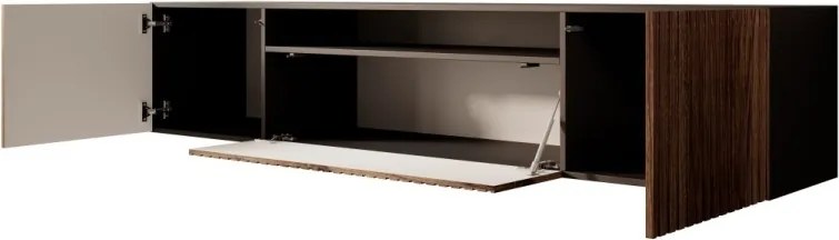 Comodă TV, 200x41x53 cm, Miro, ADRK Furniture (Culoare: Alb / Catania)