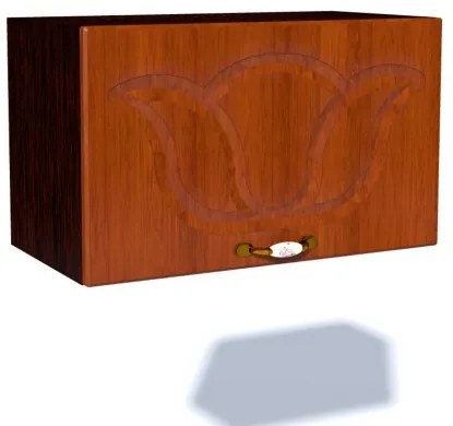 Corp superior 60 cu 1 usa orizontala pentru hota Zebra MDF frunza cedru