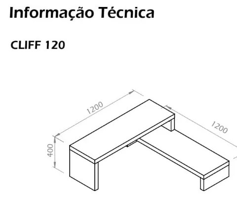 Masă TV reglabilă TemaHome Cliff Walnut, alb