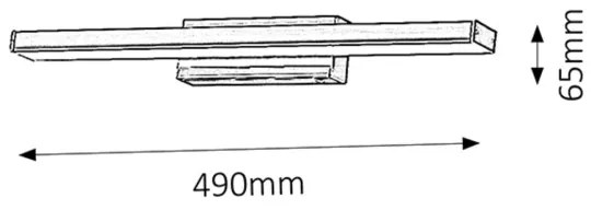 Rabalux 5897 - Aplică de perete pentru baie JOHN LED/12W