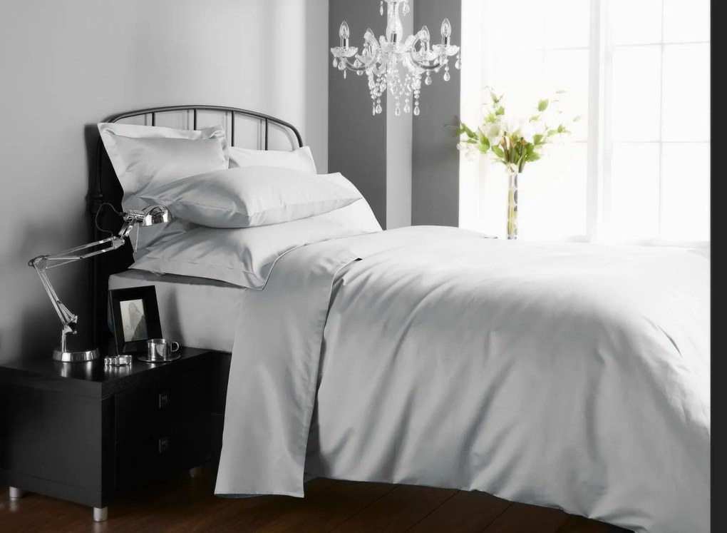Cearceaf de pat, densitate 1000TC - Ice Grey
