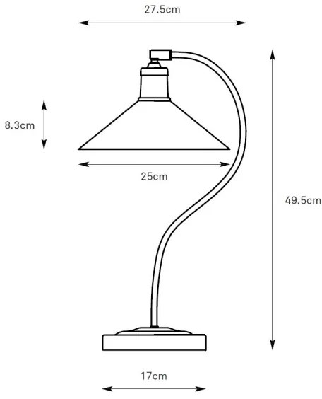 Lampă de masă Markslöjd 108864 VELA 1xE27/40W/230V alamă/verde
