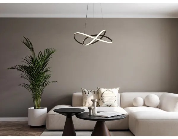 Lustră LED reglabilă suspendată pe cablu LED/85W/230V 3000-6500K + telecomandă