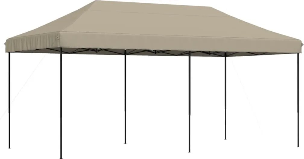 vidaXL Cort de petrecere pliabil Pop-Up, taupe, 580x292x315 cm