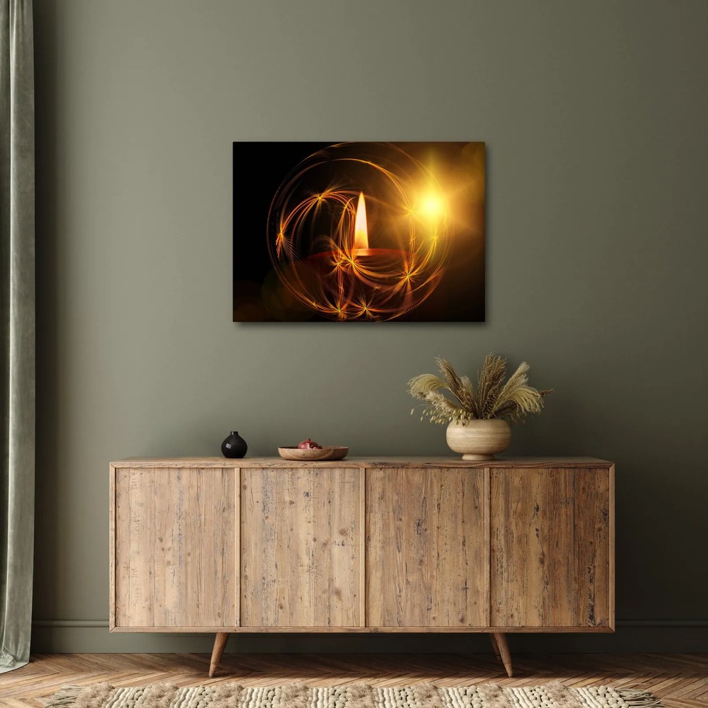 Tablou cu lumânare (70x50 cm)