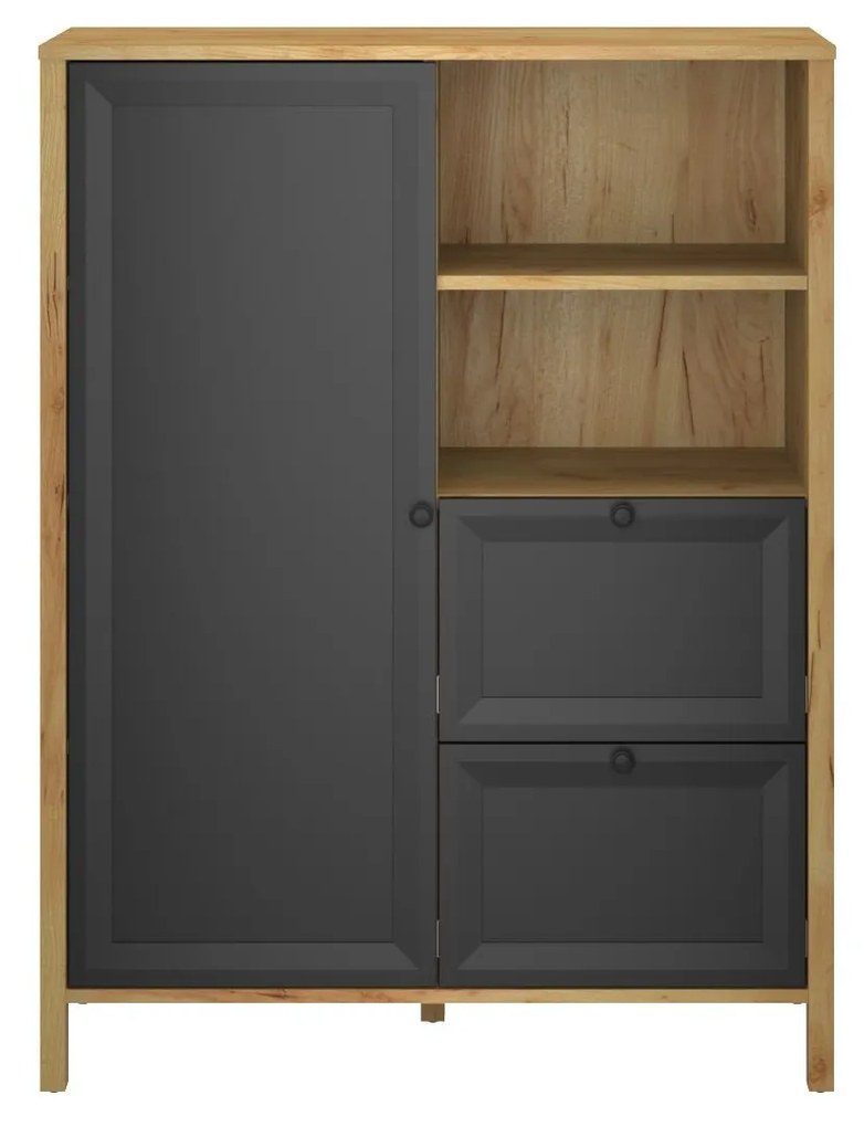 Raft Bruselas (stejar craft auriu + negru) . 1116780