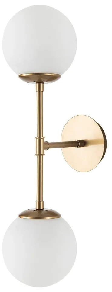 Aplică de perete Squid Lighting Kruva, lungime 58 cm, auriu