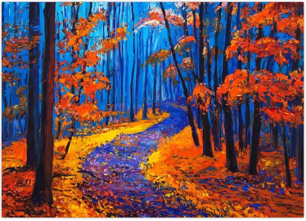 Tablou - Pădurea toamna (70x50 cm)