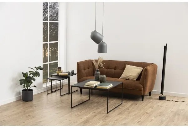 Set de măsuțe de cafea ALMA 2 buc. antracit