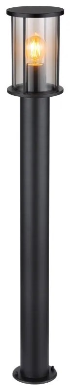 Stalp mediu pentru exterior design modern IP54 Gracey negru
