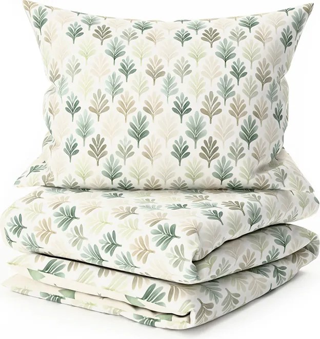 Lenjerie de pat din microfibra TREES & STARS verde Dimensiune lenjerie de pat: 70 x 90 cm | 140 x 220 cm
