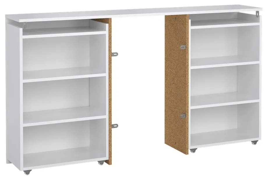 Tăblie de pat albă 145x80 cm Naia – Tvilum