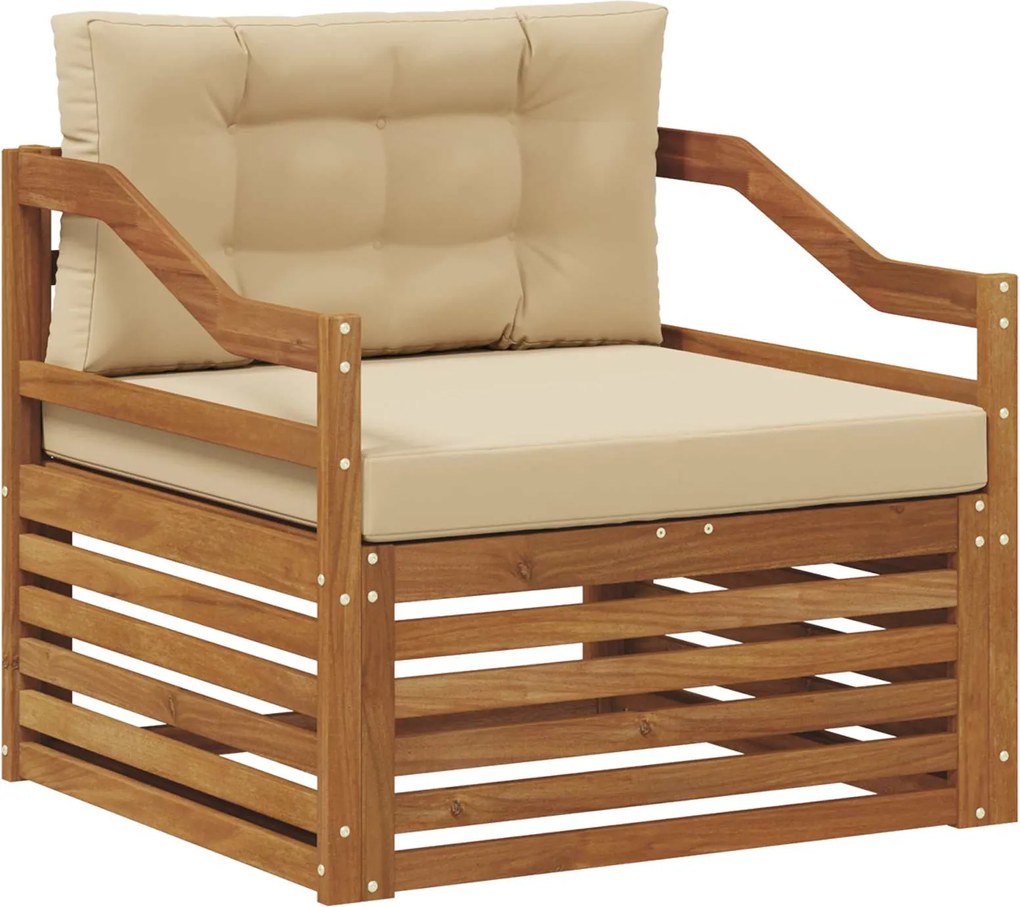 vidaXL Sofa cu Brațe natural