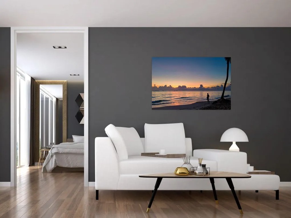 Tablou femeii pe plajă (90x60 cm)