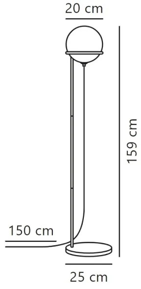 Lampadar Nordlux WILSON 1xG9/5W/230V negru