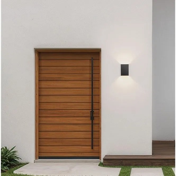 Aplica lumina ambientala pentru fatade IP65 SAM negru